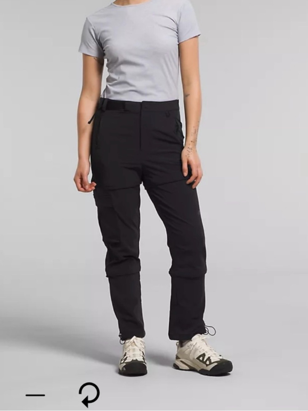 Zip off Bridgeway North Face pants Size 8